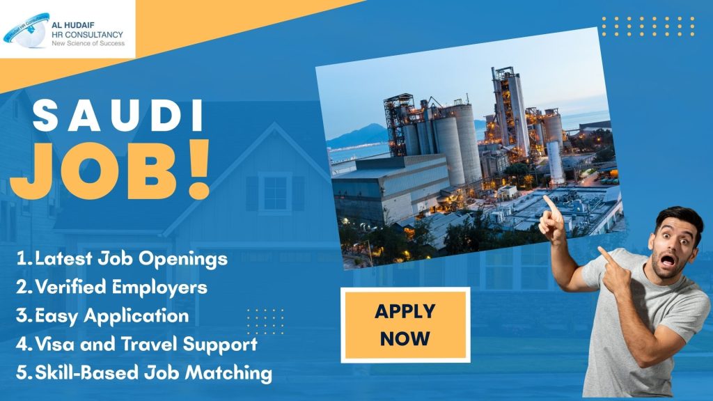 "Al Hudaif HR Consultancy – Best Saudi Arabia Jobs with Visa Support | Latest Gulf Job Openings for Skilled Workers"